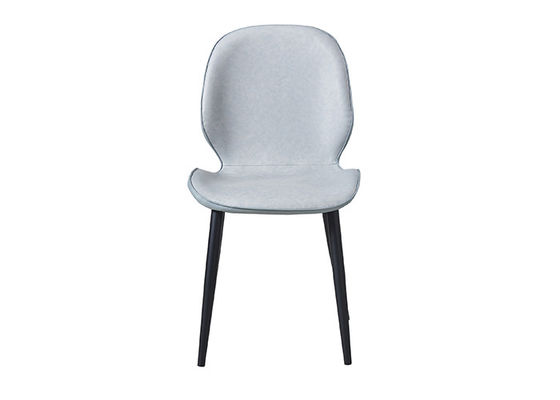 Restaurant-Eisen Art Leather Padded Dining Chairs