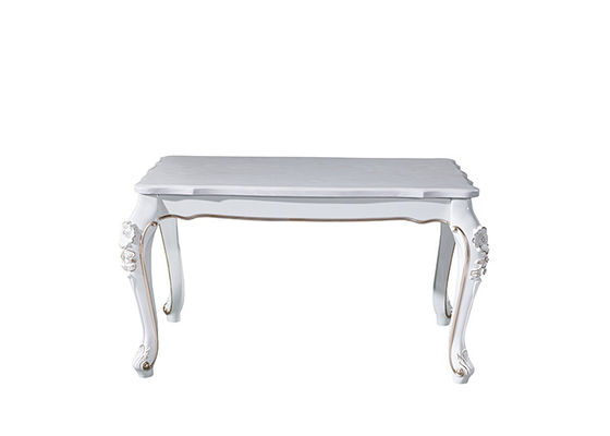 Europäische 130x80x76cm Familien-stilvoller Marmorspeisetisch