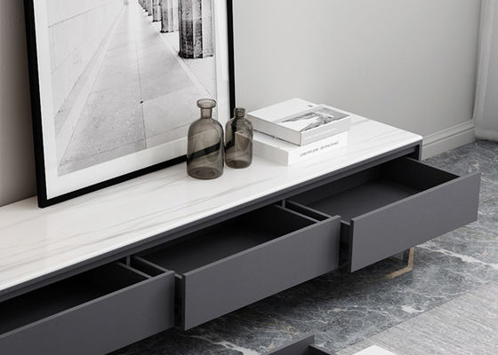 Minimalist Fernseheinheits-zusammenpassender Couchtisch mit Fächern