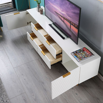 Wohnzimmer-Mitte-Tabelle und Fernsehkabinett-Marmor-Eisen-lange Luxusform
