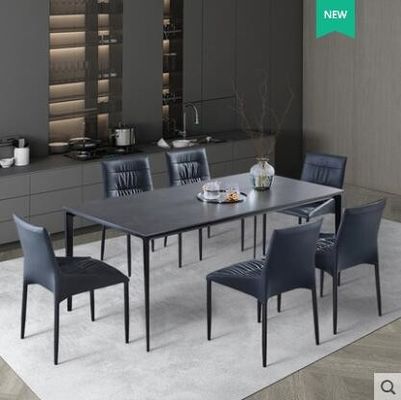 Nordischer heller Luxusminimalist-Marmor-Speisetisch-Kratzer beständig