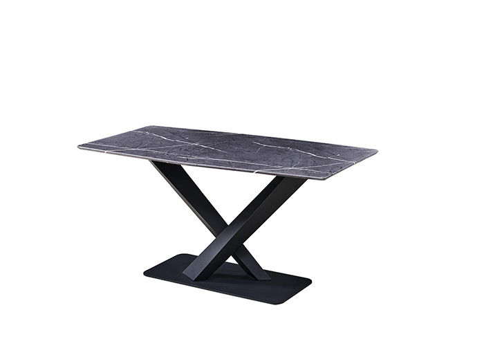 Marmorstein-Platten-moderner Schiefer-Speisetisch