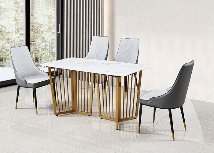 Hölzernes Gummiwohnzimmer-nordischer Speisetisch Rockboard