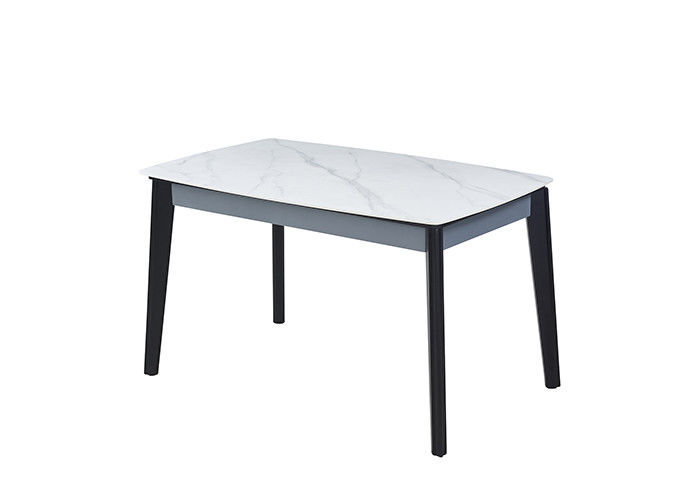 Stilvoller fester hölzerner nordischer Marmorspeisetisch ISO9001