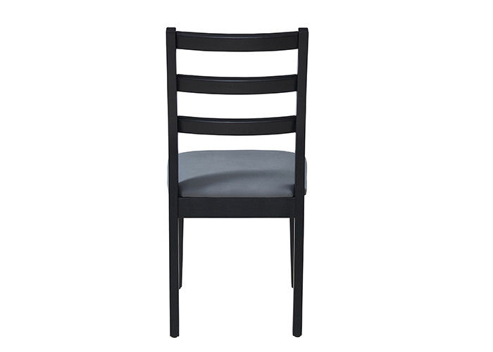 Einfache und stilvolle schwarze gepolsterte Esszimmer-Stühle