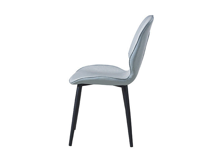 Restaurant-Eisen Art Leather Padded Dining Chairs