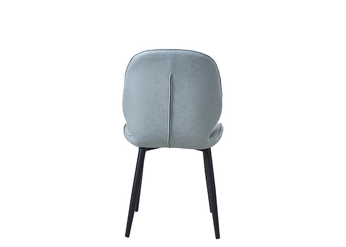 Restaurant-Eisen Art Leather Padded Dining Chairs