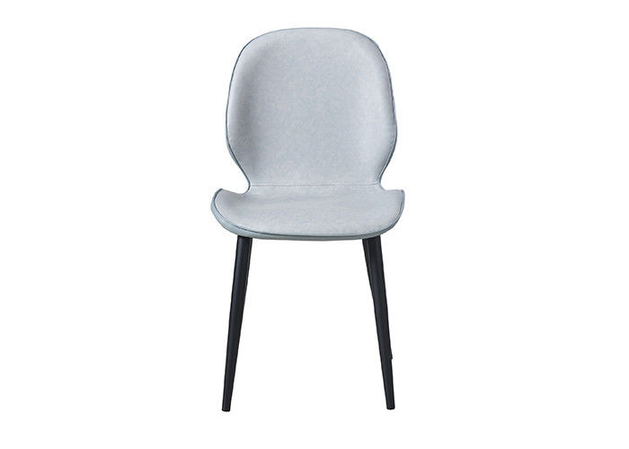 Restaurant-Eisen Art Leather Padded Dining Chairs