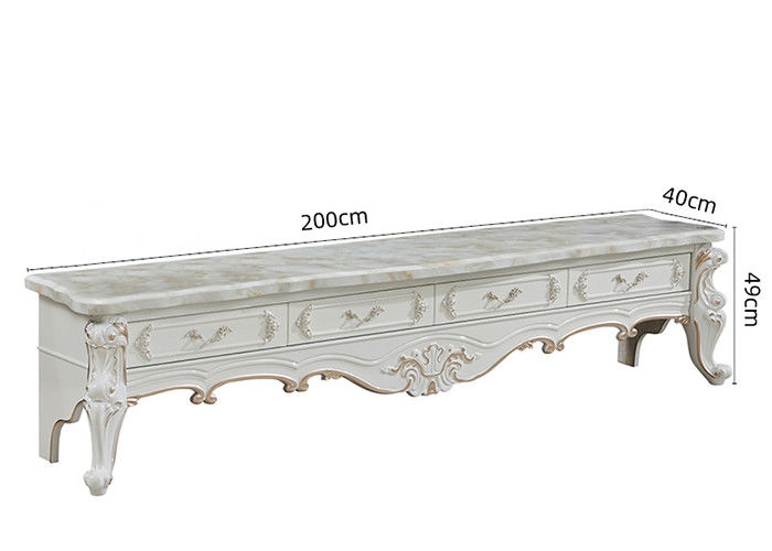 220cmx40cmx49cm Marmorcouchtisch und Fernseheinheit