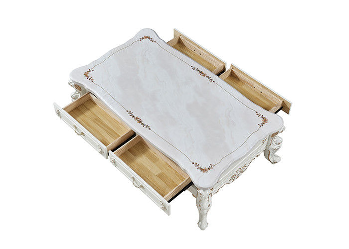 Retro- Adliger und eleganter MDF-Harz-Esszimmer-Couchtisch