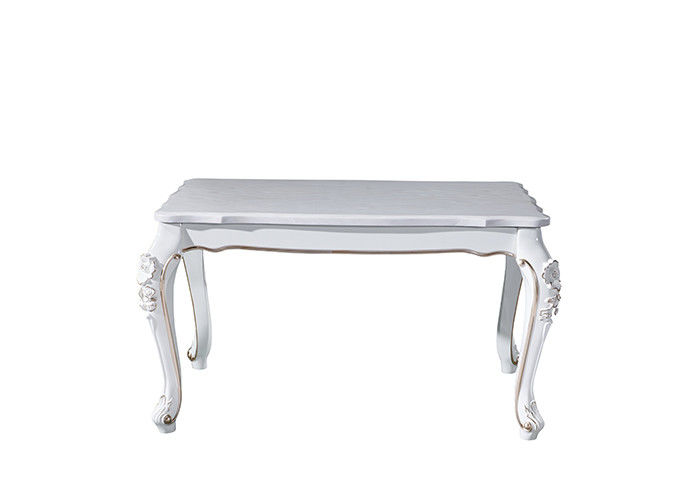 Europäische 130x80x76cm Familien-stilvoller Marmorspeisetisch