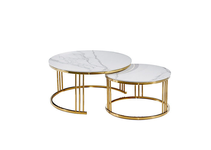 Mode-Wohnzimmer-Kaffee-Kreis-Marmor-Speisetisch