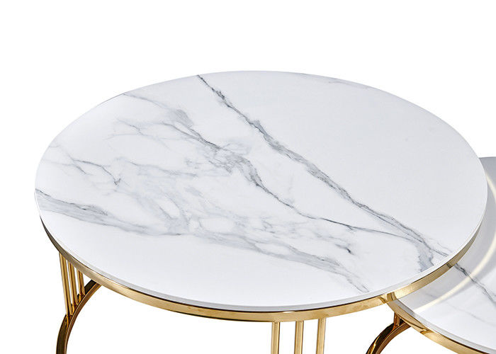 Mode-Wohnzimmer-Kaffee-Kreis-Marmor-Speisetisch