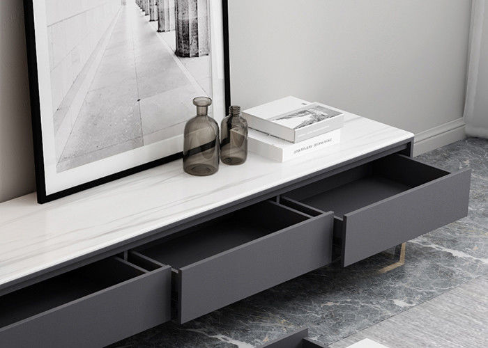 Minimalist Fernseheinheits-zusammenpassender Couchtisch mit Fächern