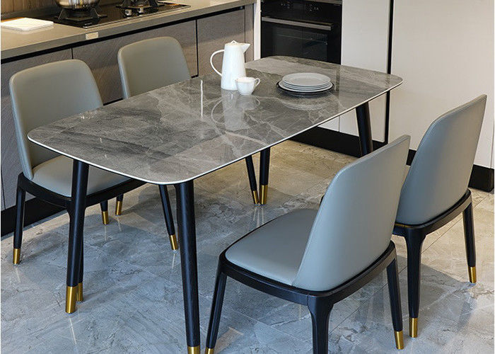 Familien-Luxusmarmorspeisetisch, Marmorcountertop-Speisetisch