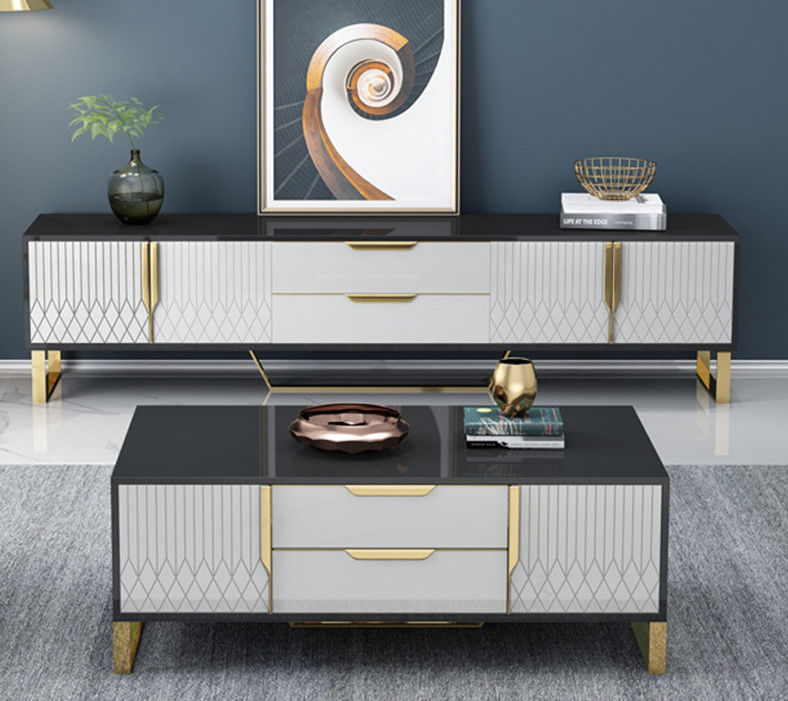 Moderner eleganter Haupt-Einheits-Couchtisch-Satz Fernseheniso9001