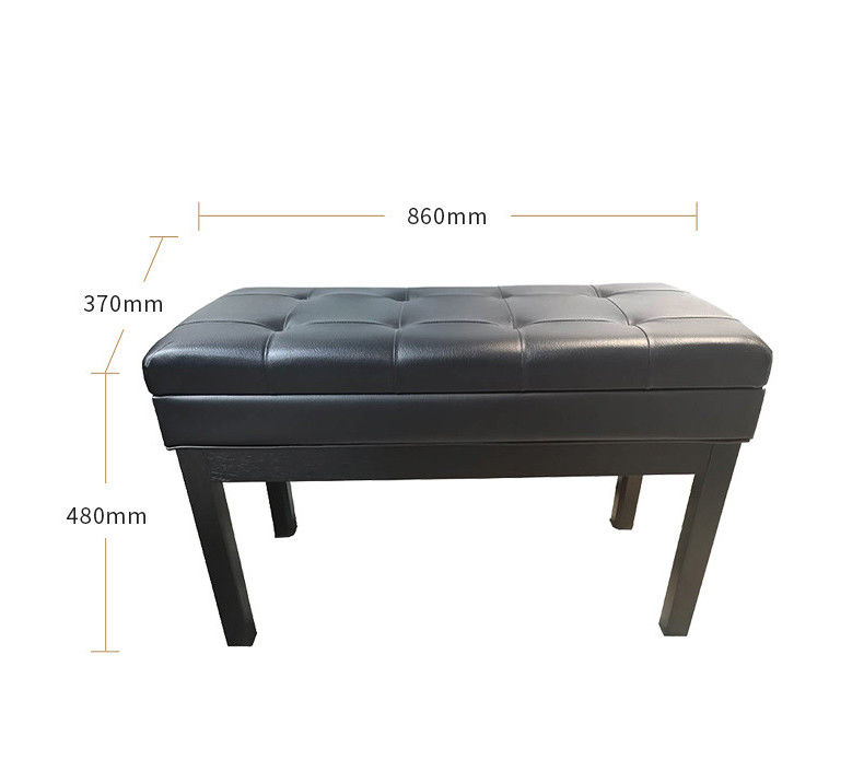 Antike doppelte Klavierhocker-Osmane Speicherlederne ODM 86cm hoch