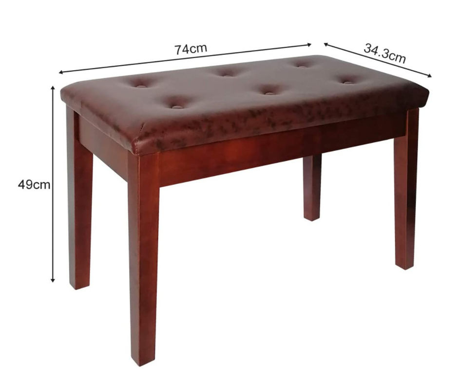 Höhe des Klassenzimmer-Wohnzimmer-ODM-Doppelt-Klavierhocker-34.3cm