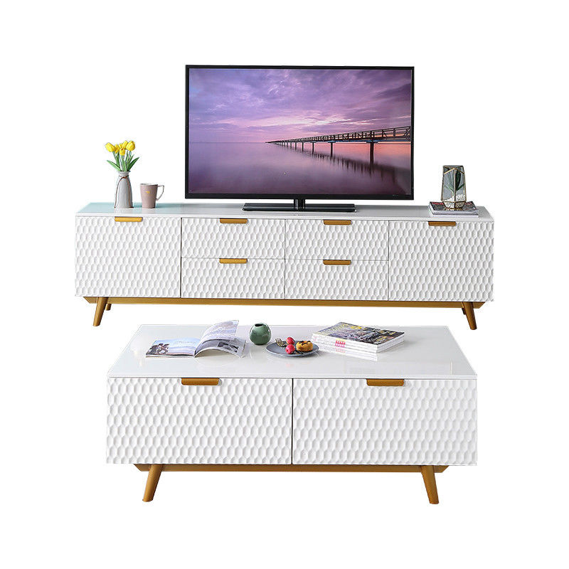 Wohnzimmer-Mitte-Tabelle und Fernsehkabinett-Marmor-Eisen-lange Luxusform