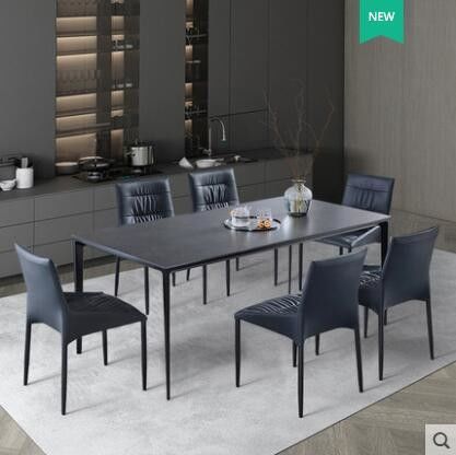 Nordischer heller Luxusminimalist-Marmor-Speisetisch-Kratzer beständig
